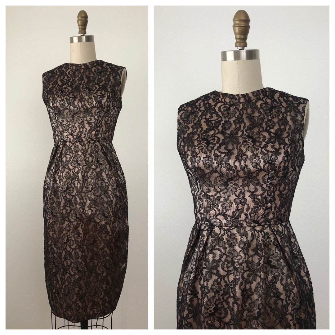 Vintage Luciana Lace Cocktail Dress - Etsy