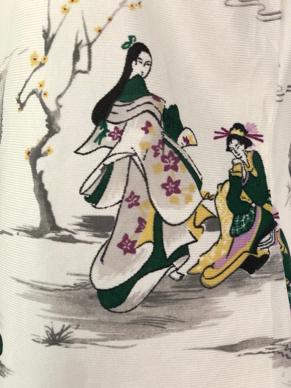 1970s Geisha top | Vintage Novelty Blouse - image 5