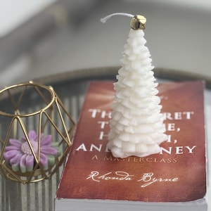 Árbol de Navidad (L) / Vela grande para árbol de Navidad – Decoración de invierno Evergreen / Árbol de Navidad (L) – Vela grande con aroma navideño