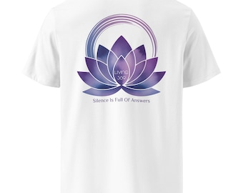 Organic Cotton T-Shirt, Zen Lotus Flower Design