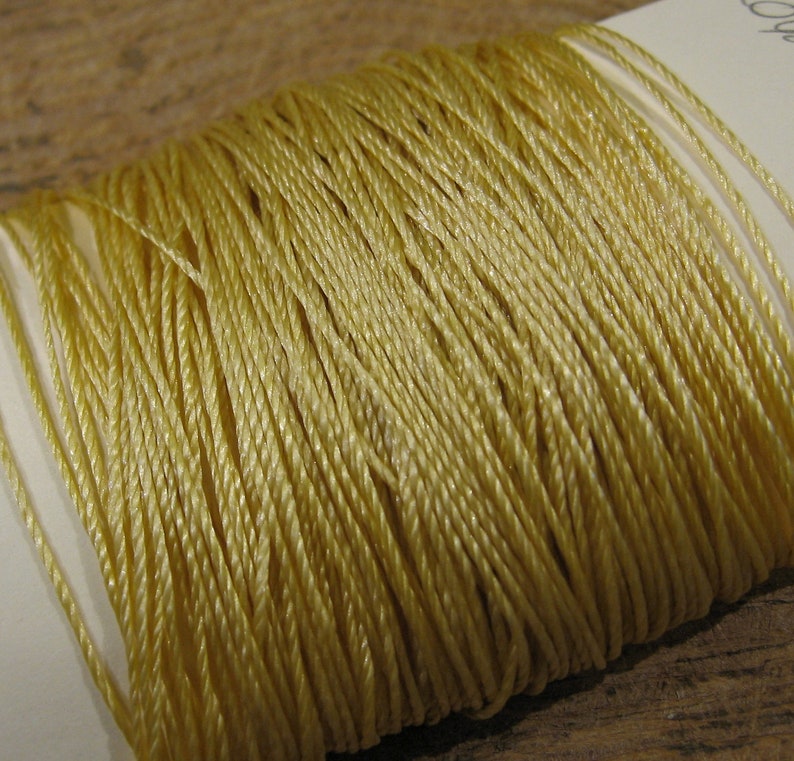 20 yds conso macrame knotting cord beige wheat LBG20