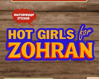 Hot Girls for Zohran Stickers, Zohran Mamdani Decal, Mayor Zohran Sticker, Mayor of NYC, Political  Sticker, Anti Maga Stickers