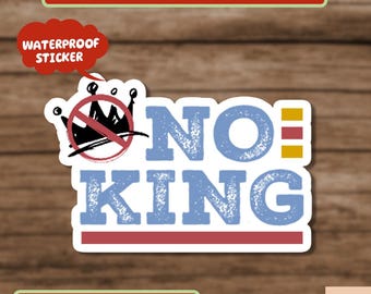 No Kings In America Sticker, Anti ICE Sticker, Political Protest, Resist Fascism Sticker, Rage Against The Machine Sticker