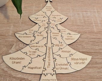 rompecabezas del calendario de adviento del árbol de Navidad