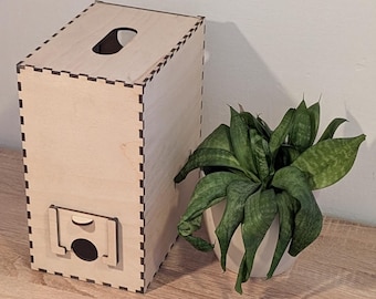 Bolsa en caja cortada a láser (descarga digital)