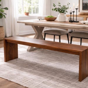 40” Dining Bench for Table | Handmade Solid Wood Farmhouse Seating