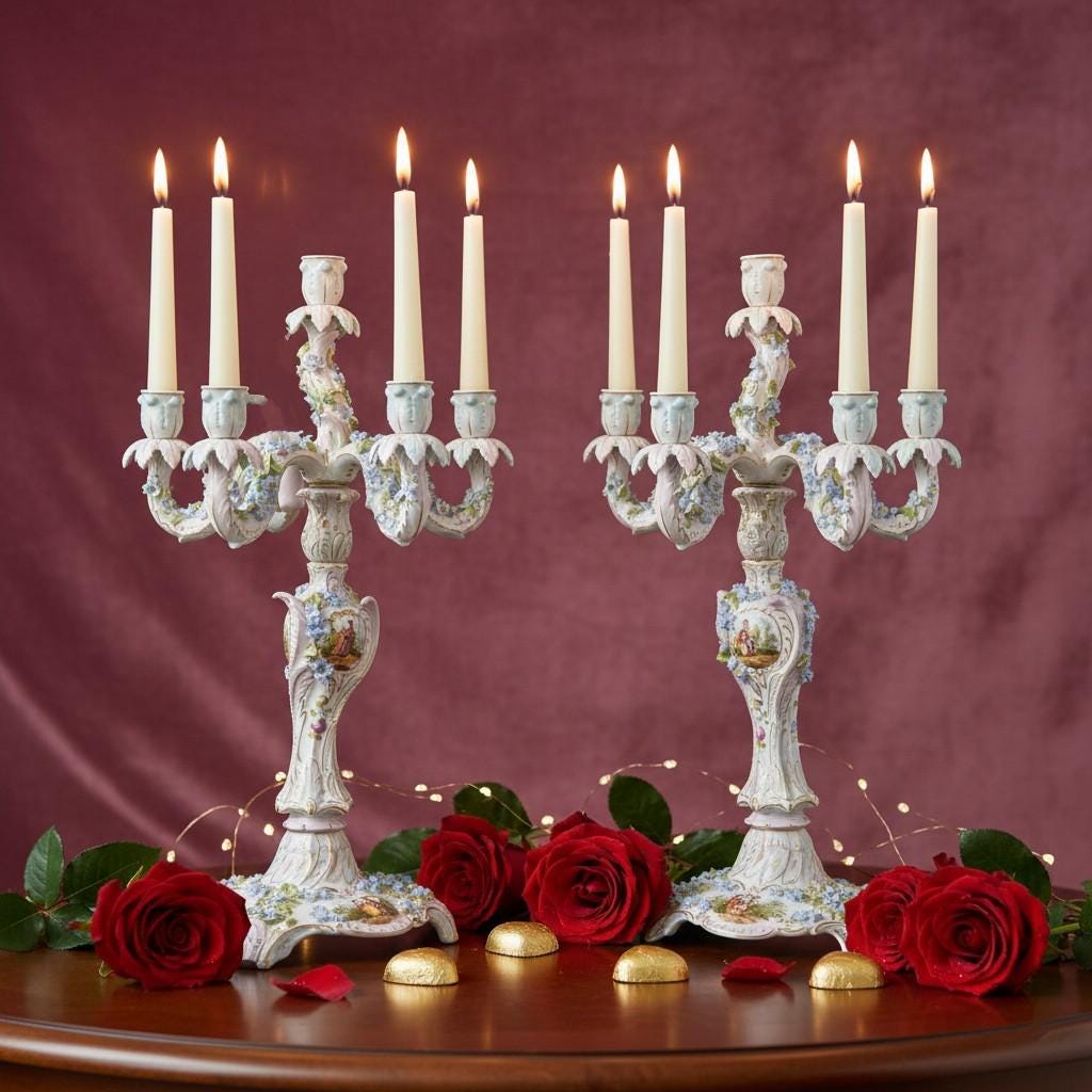 Dresden Candelabra - Etsy
