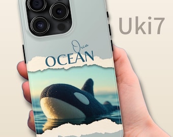 Orca Phone Case, Ocean Lover Gift, Marine Life iPhone Case, Killer Whale Art Case, Coastal Phone Cover, Protective Smartphone Case