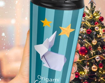 Hasen-Trinkbecher – Japanisches Origami | Hasen-Weihnachtsgeschenk, Alltags-Trinkbecher, Origami-Tiergeschenk