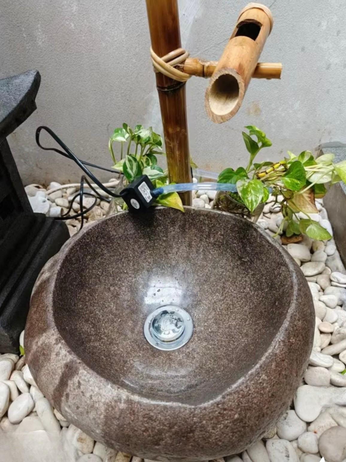 Wabi Sabi River Stone Sink | Handcrafted Japandi Natural Stone