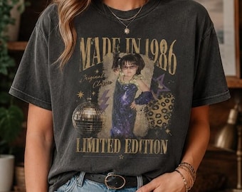 Personalized Made In Vintage Photo And Year Shirt, Custom Photo Birthday Shirt, Custom Retro Limited Edition Tee, Custom Birthday Gift