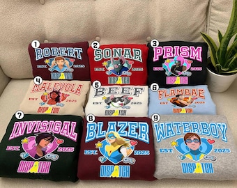 Dispatch Game Shirt, Robert Robertson, Mecha Man, Invisigal Characters TShirt, Superhero Game Video, Gifts For Gamer Shirt