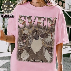 Bootleg Disneyland Sven Reindeer Shirt, Disneyland Frozen Elsa Sven Homage Tee, Disneyland Animal Kingdom Vintage Shirt, Retro 90s Tee Bild 6