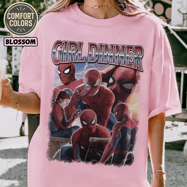 Peter Parker Tom Holland Spider Hero Movie Vintage Bootleg 90s Shirt, A Brand New Day Tee, MCU Superhero Tee, Disneyworld Trip afbeelding 4