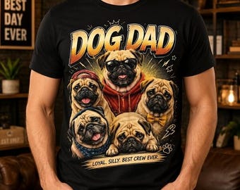 Personalized Dog Dad Shirt, Custom Bootleg Pet Photo Shirt, Dog Dad Gift, Funny Shirt with Dog Name & Photo, Fathers Day Gift For Dog Lover