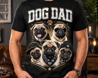 Custom Dog Dad Bootleg Shirt, Pet Bootleg Shirt, Custom Dog Bootleg Tee, Custom 90S Bootleg Shirt, Personalize Bootleg Tee, Custom Dad Shirt