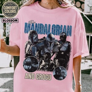 The Mandalorian And Grogu Baby Yoda Shirt, Disneyland Party 2026 Tshirt, Matching Family Shirts, Father Day, Dad Gifts Vintage Shirt immagine 2