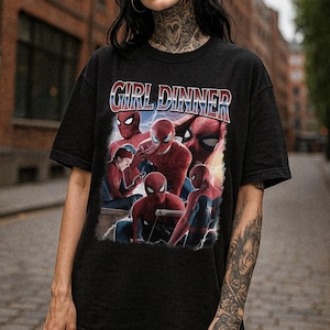 Peter Parker Tom Holland Spider Hero Movie Vintage Bootleg 90s Shirt, A Brand New Day Tee, MCU Superhero Tee, Disneyworld Trip afbeelding 1