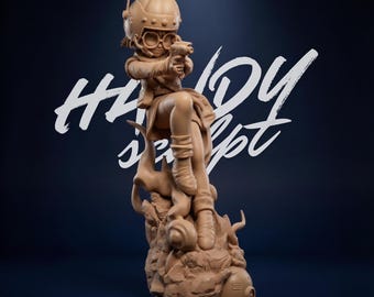 ルッカ クロノ トリガー 3D プリント フィギュア – 1:10 スケール