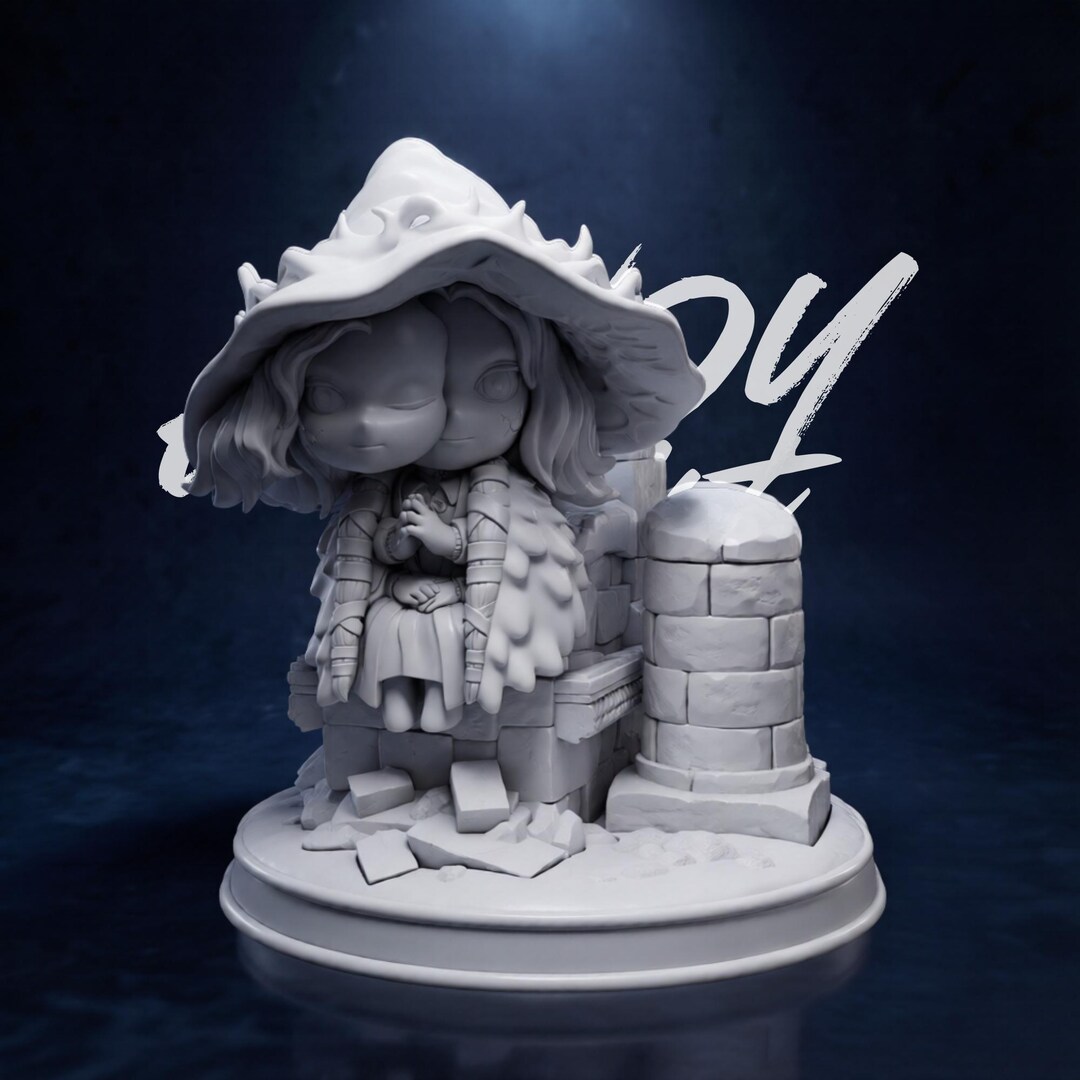 Chibi Ranni – Elden Ring STL | Cute Witch Mini Statue 3D Print Model - Etsy