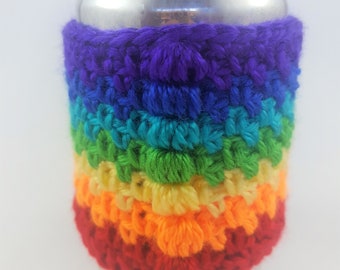 Chakra Can Cozy, can, cup or bottle cover, PDF pattern to crochet