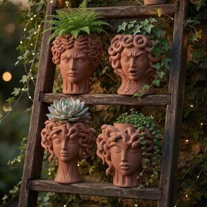 Medusa Planter STL Bundle (4 Designs) | 3D Printable Plant Pot