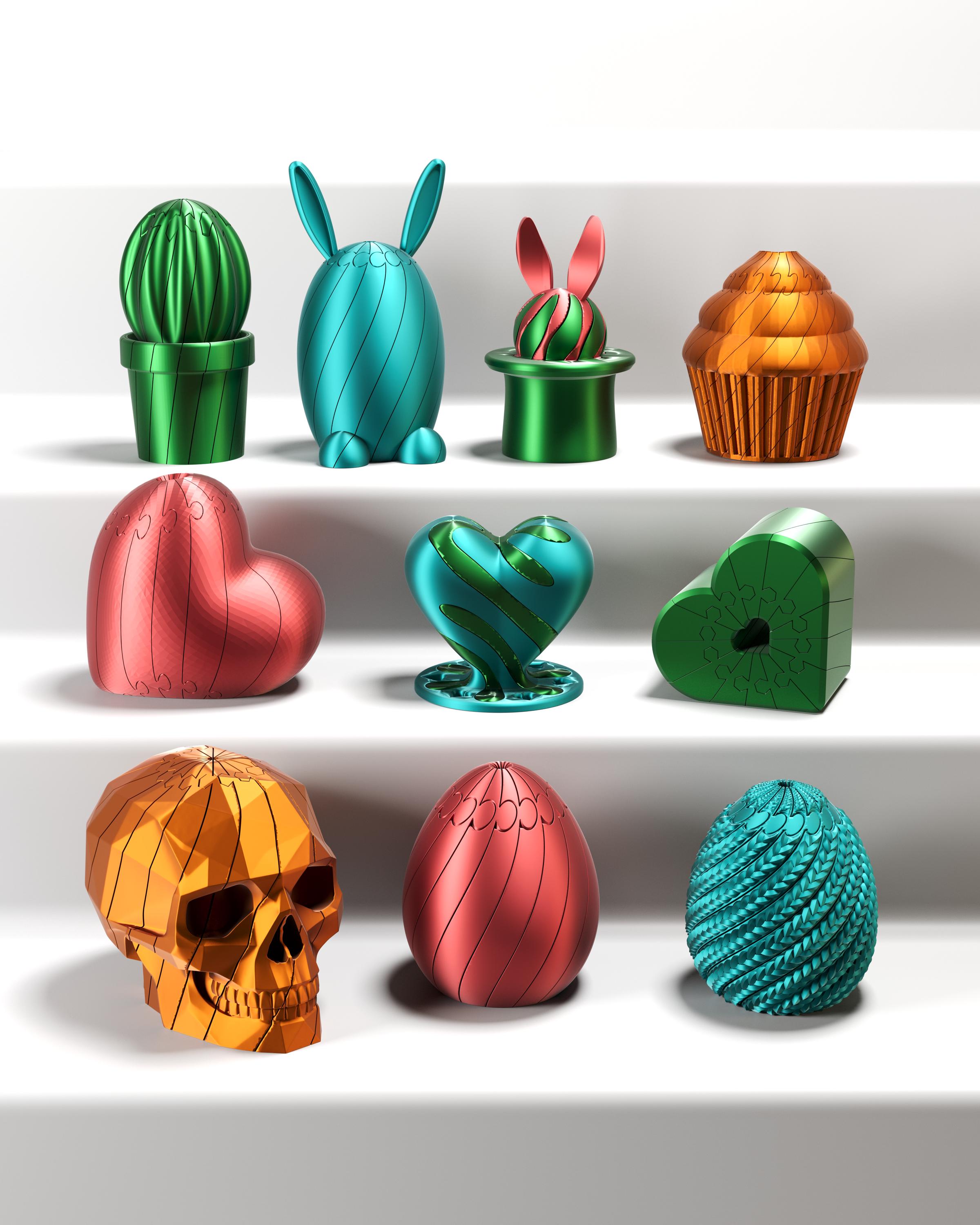 Twisty Fidget STL Bundle – 3D Printable Files | Flexi Toys, Stress ...