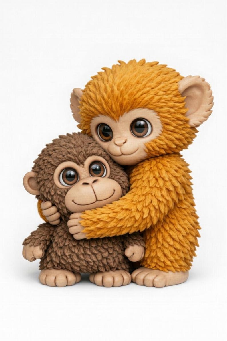 Viral PUNCH Monkey 3D Print Model (STL File-3MF) image 4