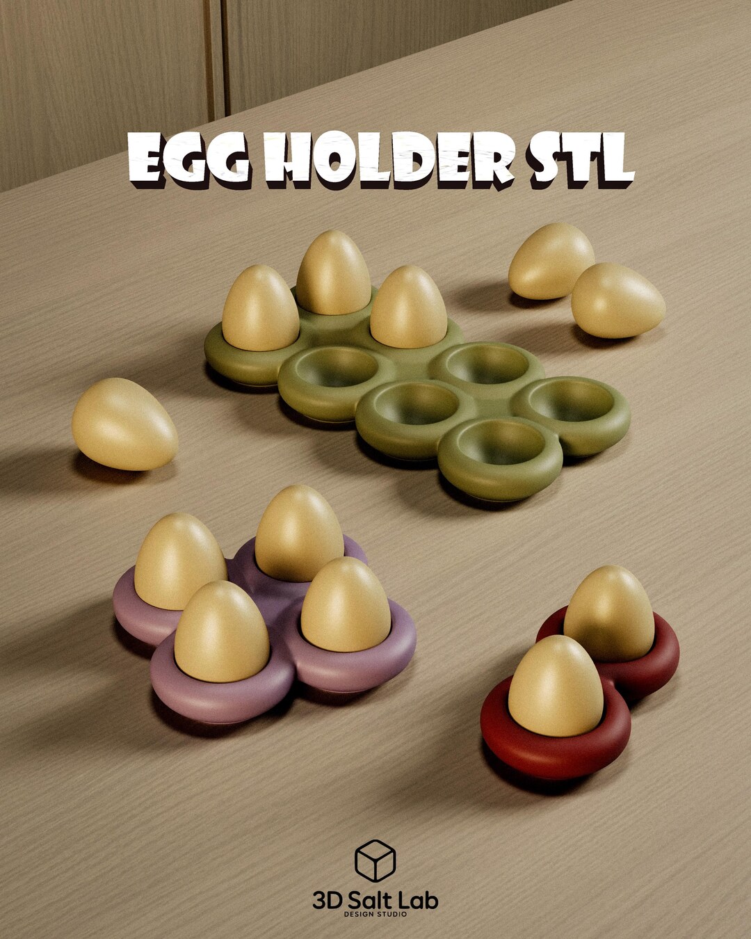 Egg Holder STL | Kitchen Organizer 3D Printable - Etsy