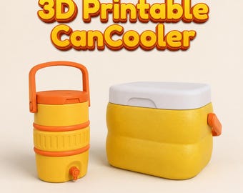 Mini Cooler für 4 Dosen (std 12oz can) & 3D Printable Bunte 3MF
