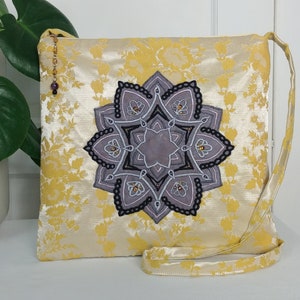 Bolso bandolera Bolso bandolera Bolso bandolera Bolso de mandala bordado Bolso con flores bordadas Bolso boho Bolso boho Regalo para ella