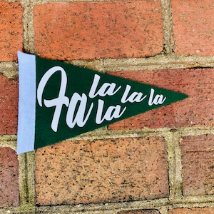 Mini Felt Pennant - Fa la la la