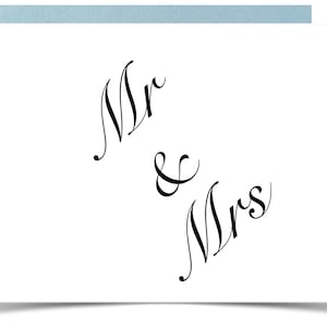 Greeting Card - Mr & Mrs