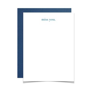 Tarjeta de felicitación - te extraño.
