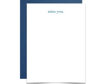 Greeting Card - miss you.
