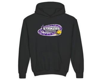 Strikers Fastpitch Logo Youth Hoodie | Softball Team Sweatshirt