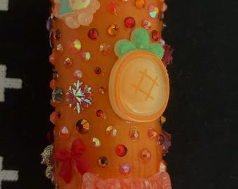 ORANGE Junk Lighter Case | Handmade Resin Lighter Holder | Cute Gift for Her