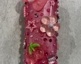 PINK Junk Lighter Case | Handmade Resin Lighter Holder | Gift for Her