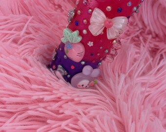 PINK/PURPLE Junk Lighter Case | Handmade Resin Lighter Holder | Cute Gift for Her