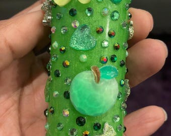 GREEN Junk Lighter Case | Handmade Resin Lighter Holder | Cute Gift for Her