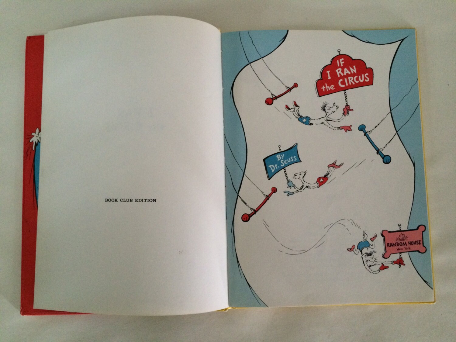 If I Ran The Circus by Dr. Seuss Book Club Edition | Etsy