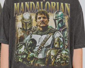 Comfort Colors® Mandalorian Star Wars shirt, Din Djarin Grogu Disney, Pedro Pascal