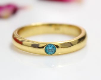 Yuta Okkotsu Anime Ring: Silver Promise Ring with Sky Blue Stone, Anime Ring, Cosplay Ring, Gojo Ring, Gift For Mother, Gifft For Her
