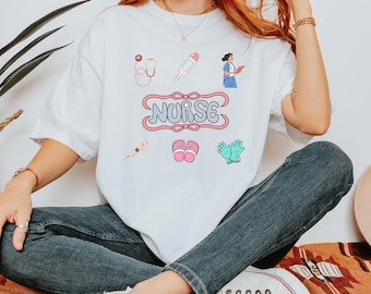 T-shirt d'infirmière personnalisé couleur confort