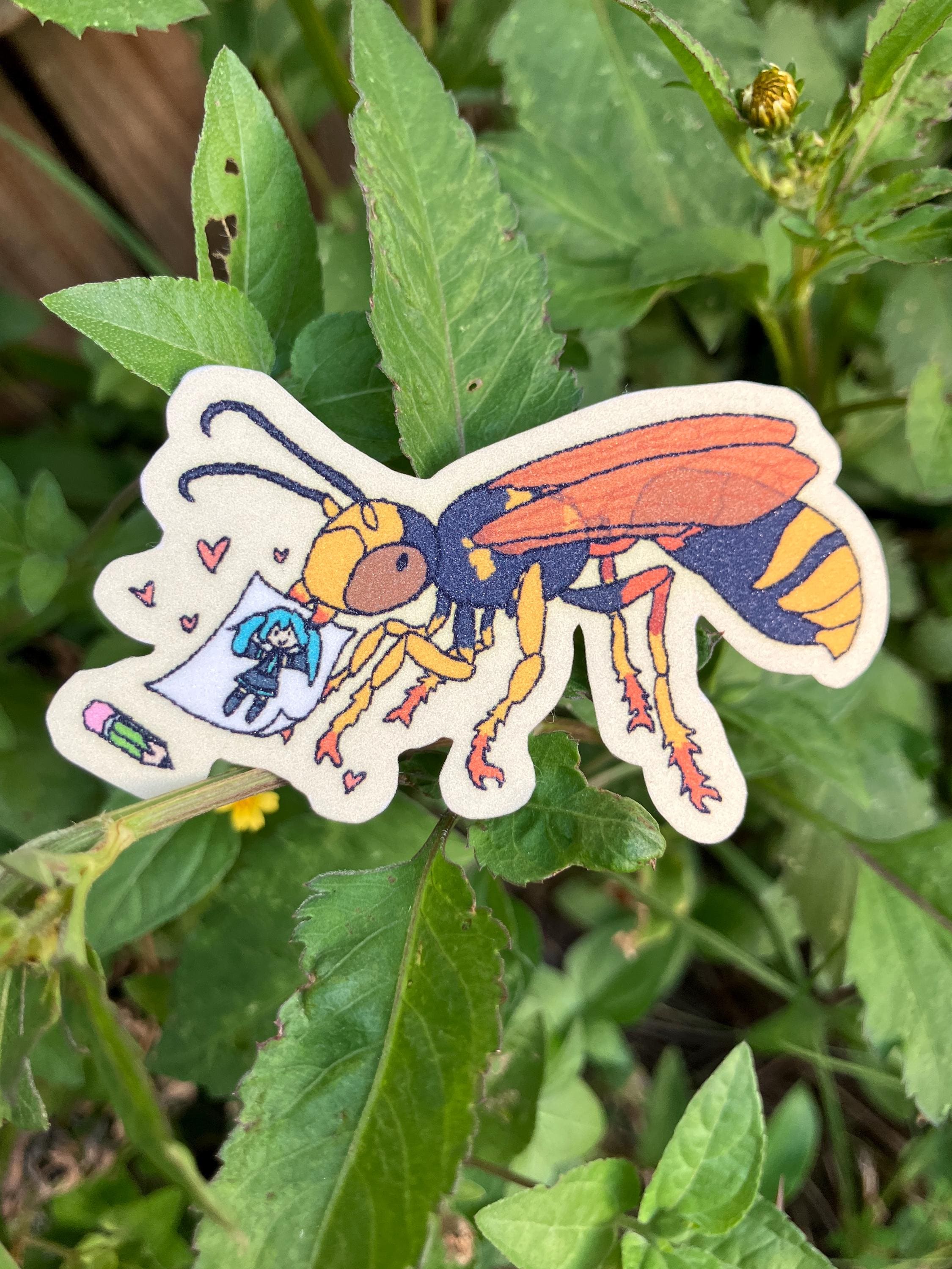 Wesp Sticker Wasp Artist Mascot | Sticker - Etsy