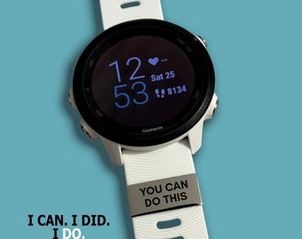 You Can Do This Watch Charm | Custom Engraved Gift for Apple Garmin Smartwatch | Motivation Gym or Running Gift for Him/Her