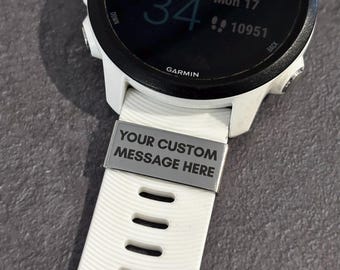 Personalised Watch Charm | Custom Fitness Watch Tag | Runner Gift | Gym Motivation Charm | Bestie Gift Ideas