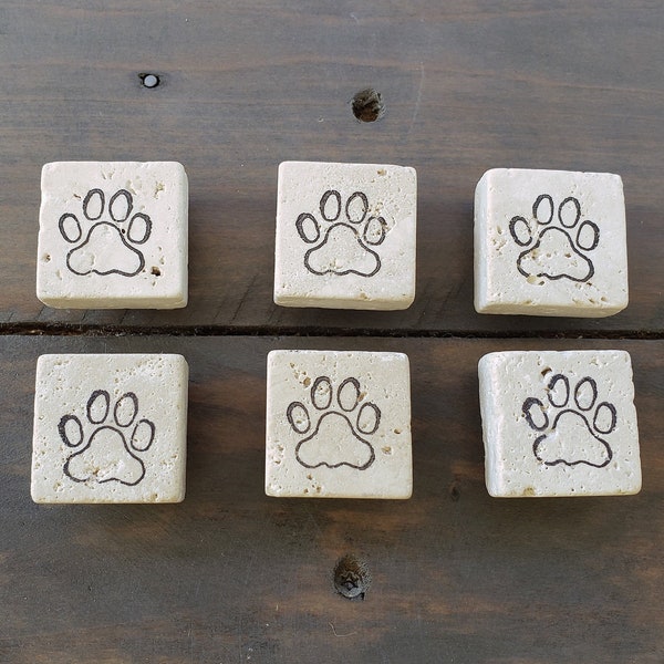 Paw Print Tile Etsy