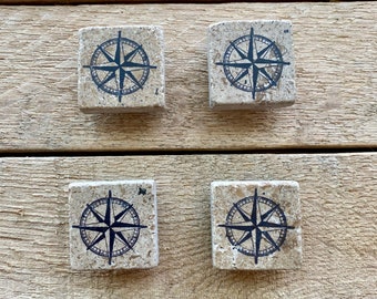 INVENTORY SALE - Compass Magnet Set of 4 - Ready to Ship