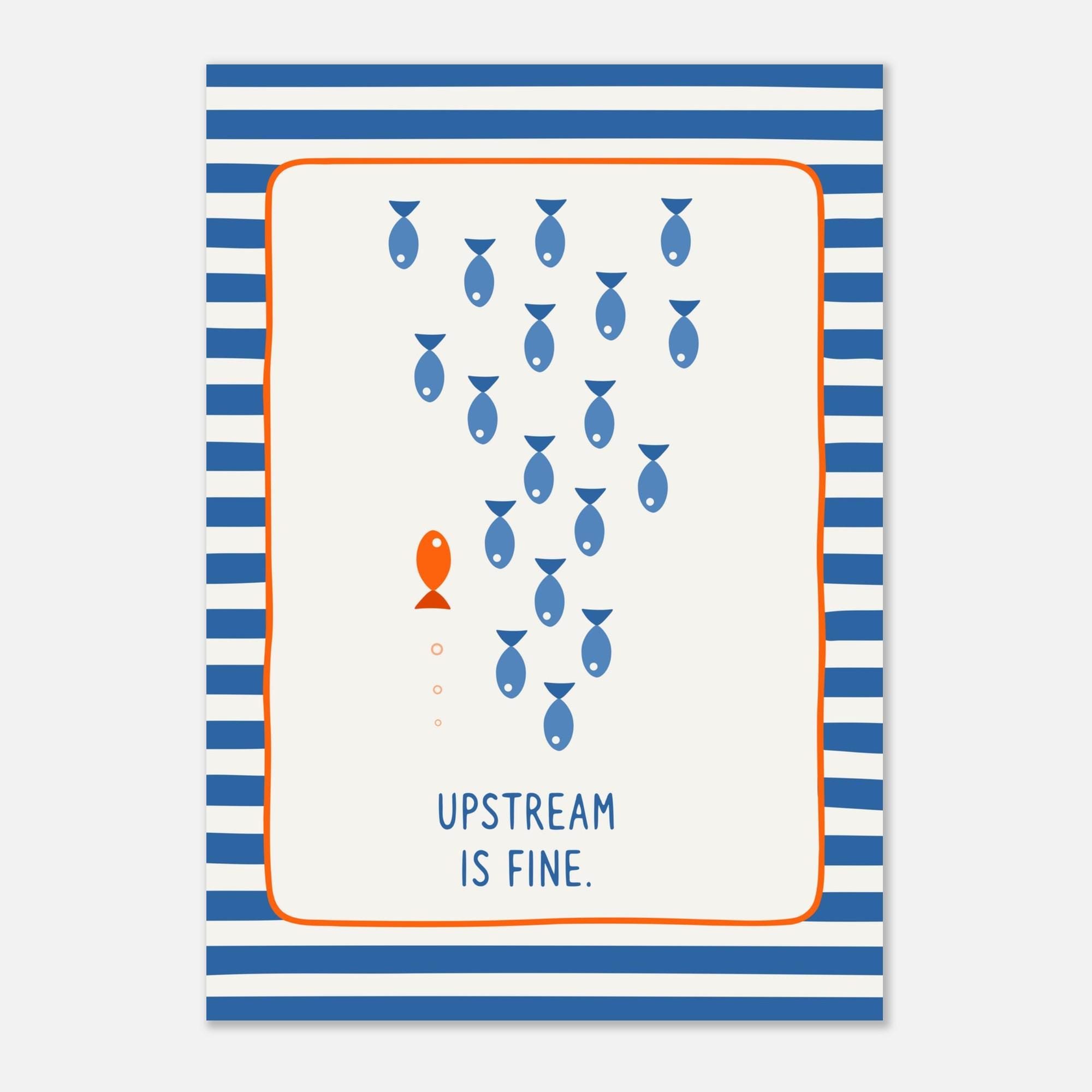 Motivational Fish Wall Art, Minimalist Inspirational Print ...